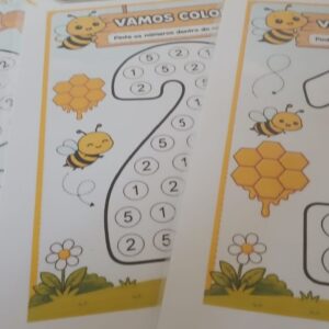 Encontre e Pinte os Números de 1 a 10